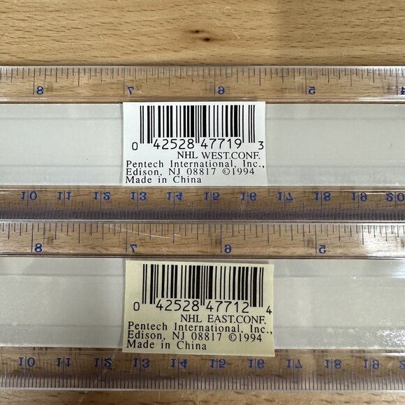 Vintage Pentech NHL Ruler 1994 Official Western Conference & Eastern Conference - Picture 5 of 5